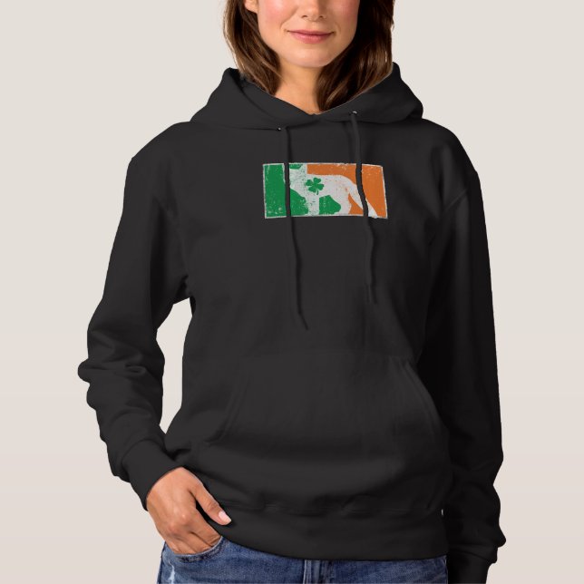 Sudadera Fox St Patrick's Day Irish Flag C Distressed (Anverso)