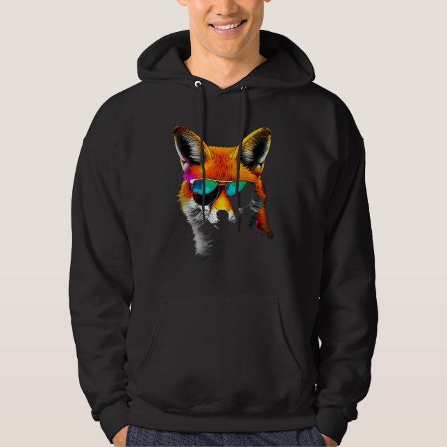 Sudadera Fox Sunglasses  Animal Fox 1 (Anverso)