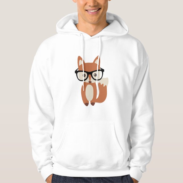 Sudadera Fox w/Glasses del bebé del inconformista (Anverso)