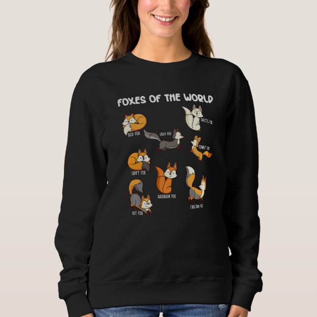 Sudadera Foxes Of The World Funny Fox Animals (Anverso)