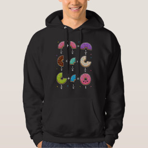 Sudadera Fracciones de Donut Humor de Aprendizaje de Matemá
