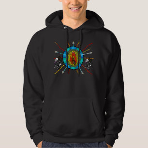 Sudadera Fractal Kokpelli nativo (sudadera con capucha para