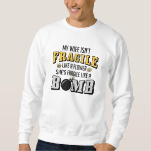 Sudadera Frágil como bomba