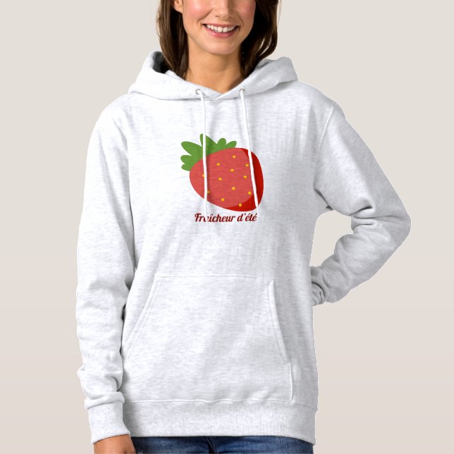 Sudadera Fraise Fraîcheur d'été (Anverso)