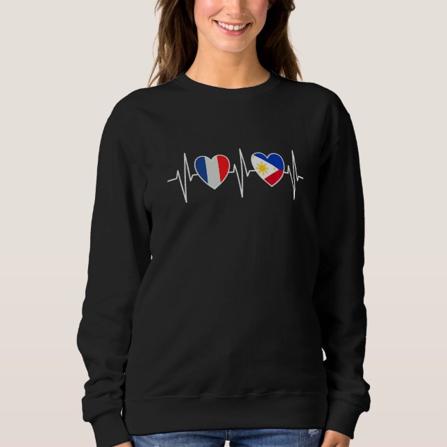 Sudadera France And Philippines Philippine Flag Flags Premi (Anverso)