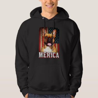 Sudadera Francés De América Perro Bulldog Bandera Estadoun