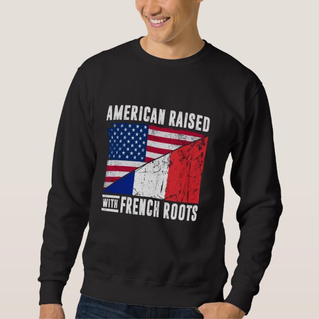 Sudadera Francés-Francés criado con raíces francesas (Anverso)
