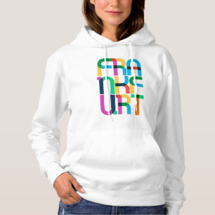 Sudadera Fráncfort del Meno Alemania Cartas de arte pop
