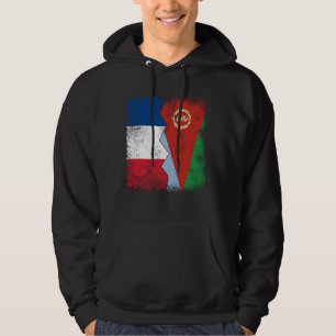 Sudadera Francia Eritrea Bandera Raíces Francesas Mitad Eri