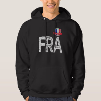 Sudadera Francia: Letra francesa de bandera humana F y R y 