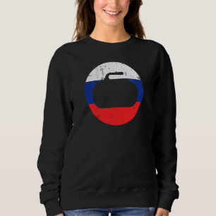 Sudadera Francia ondulando la bandera francesa de piedra de