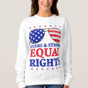 Sudadera franjas estelares y derechos iguales Bandera estad