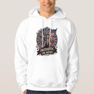 Sudadera Frankenstein Patriótico Brutal Horror Monstruo Lib