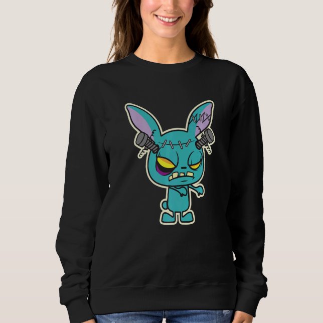 Sudadera Frankenstein Zombie Bunny Halloween (Anverso)