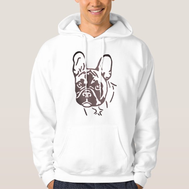Sudadera Französische Bulldogge im Stroh French Bulldog  (Anverso)