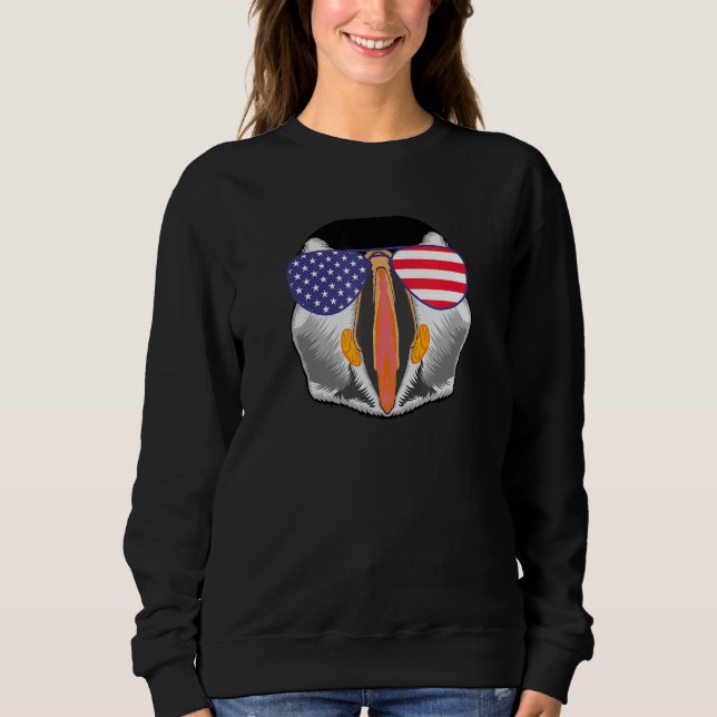 Sudadera Frasco Fresco Con Gafas De Sol De La Bandera De EE (Anverso)
