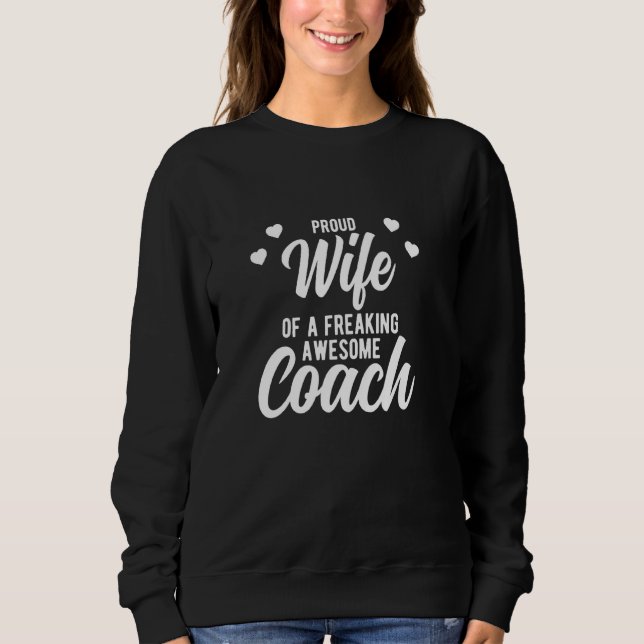 Sudadera Frase De Marido Coaching Para Esposa Coach (Anverso)