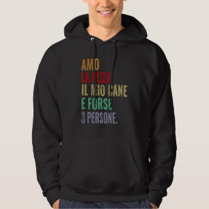 Sudadera Frase Man Woman I Love Pizza And My Dog