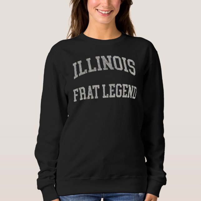 Sudadera Fraternti de la leyenda Frat de Illinois (Anverso)