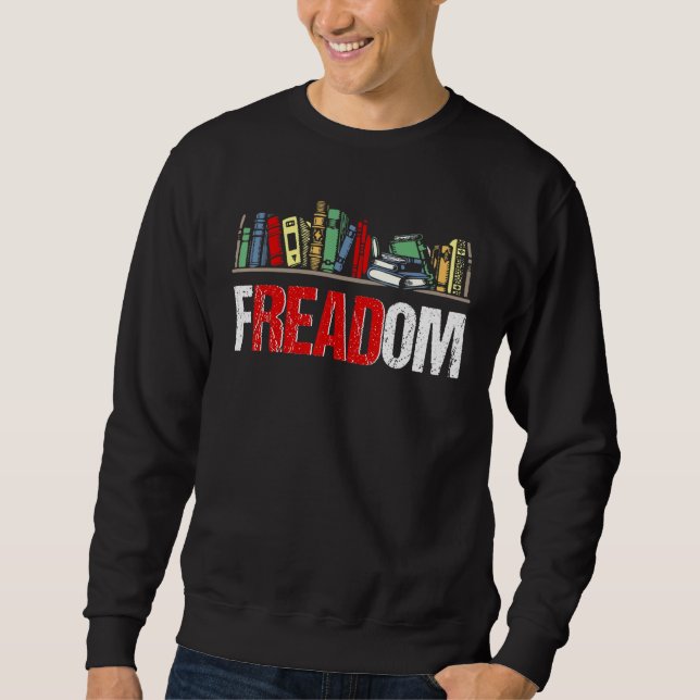 Sudadera Freadom Leí Libros Prohibidos Leyendo Bookworm Lib (Anverso)