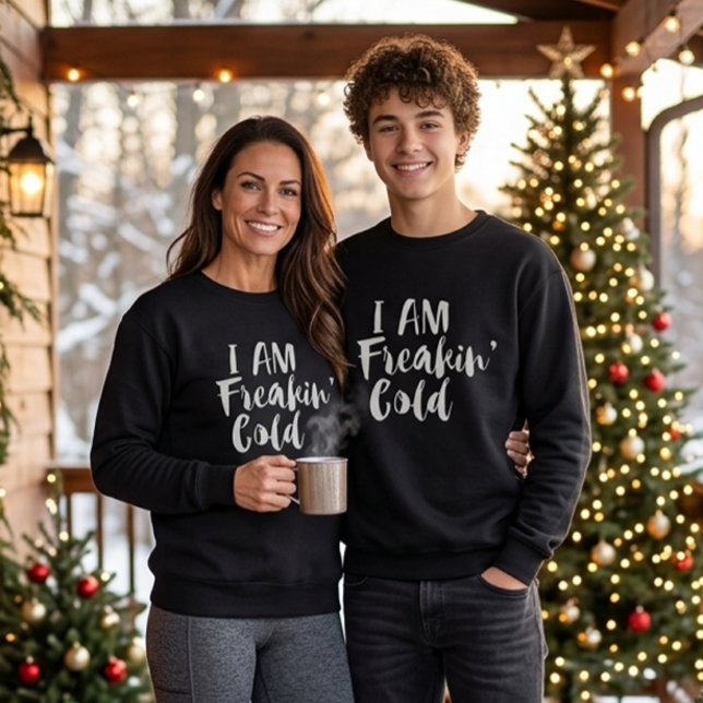 Sudadera Freaking Cold, Humor Sarcástico Helado (Subido por el creador)