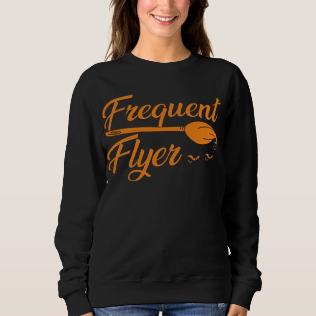 Sudadera Frecuente camiseta de Halloween de bruja (Anverso)