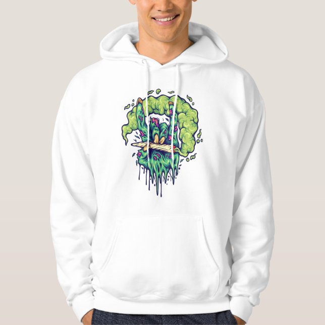 Sudadera Freddy Krueger Zombie escalofriante y aterrador (Anverso)