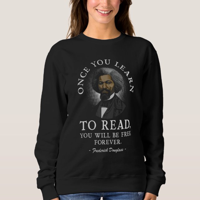 Sudadera Frederick Douglass historia negra afroamericana (Anverso)
