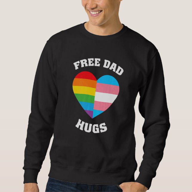 Sudadera Free Dad Hugs Lgbt Pride (Anverso)