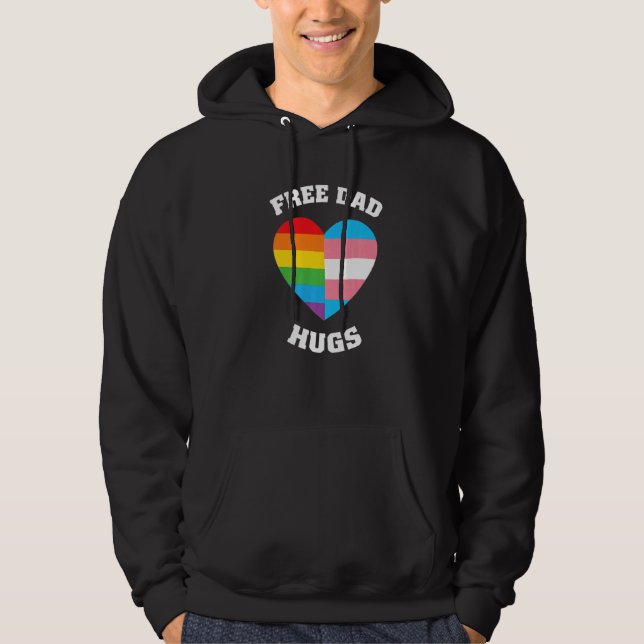 Sudadera Free Dad Hugs Lgbt Pride (Anverso)