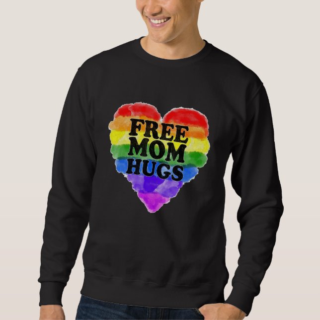 Sudadera Free Mom Hugs Lgbt (Anverso)