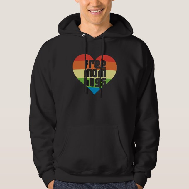 Sudadera Free Mom Hugs LGBT Month (Anverso)