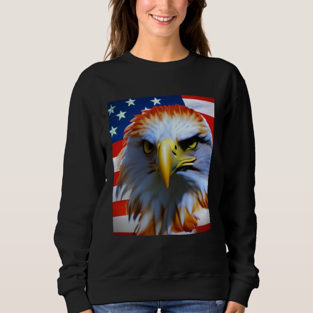 Sudadera Freedom Eagle 4th Of July American Veteran (Anverso)