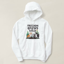 Sudadera Freedom Grows Wild – Scary Corgi Gardening Cartoon