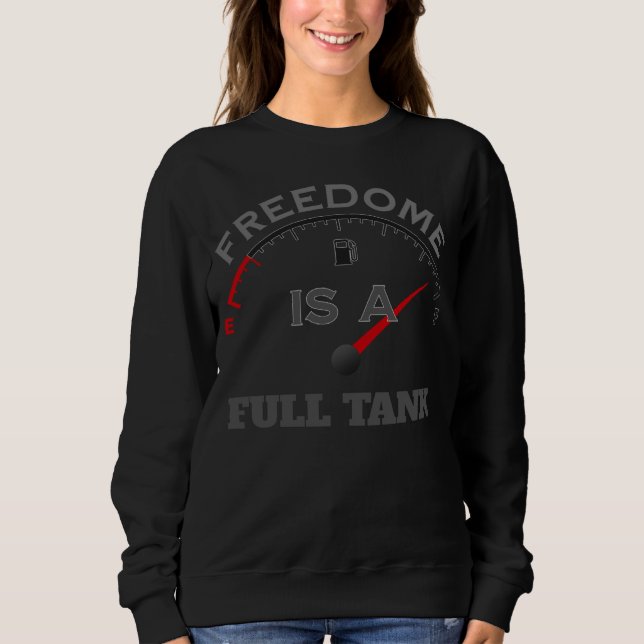 Sudadera Freedom is a full tank Motorcycle and Biker (Anverso)