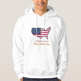 Sudadera Freedom Is Power USA Flag Hoodie