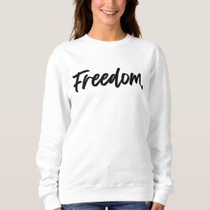 Sudadera Freedom. Minimalist Black