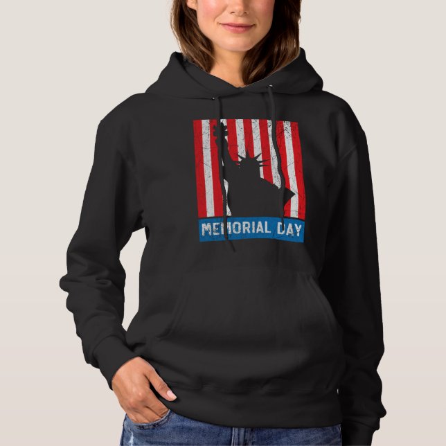 Sudadera Freedom Patriotic Veteran USA Flag American Memori (Anverso)