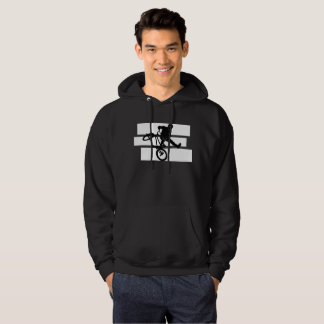 Sudadera Freestyle BMX Stunt Rider - Negrita en blanco y ne