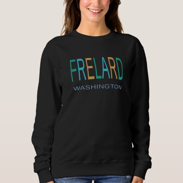 Sudadera FRELARD WASHINGTON Blue Green and Yellow FRELARD S (Anverso)