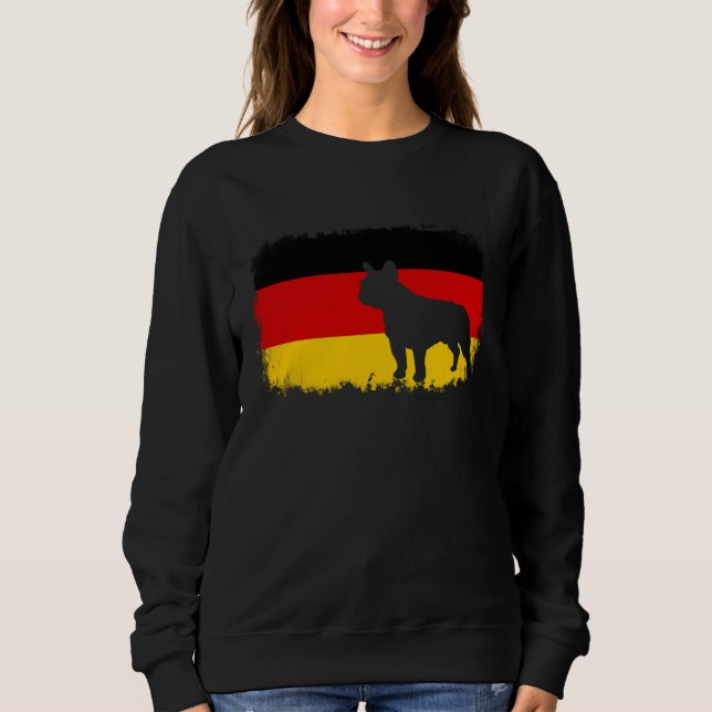 Sudadera French bull dog German Germany flag frenchies bull (Anverso)