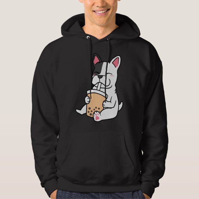 Sudadera French Bulldog Boba Milk Tea Bubble Tea JT (Anverso)
