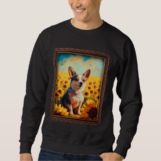 Sudadera French Bullhuahua Painting Sunflower Flower Mom Wo