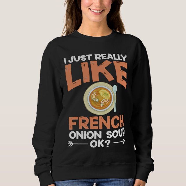 Sudadera French Onion Soup Recipe Mix Bowl Japanese Cheese  (Anverso)