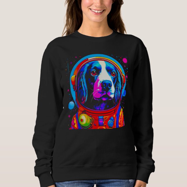 Sudadera French Spaniel Dog  Astronaut (Anverso)