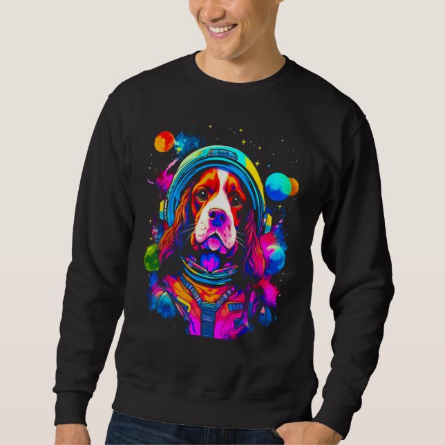 Sudadera French Spaniel Dog Space Science (Anverso)