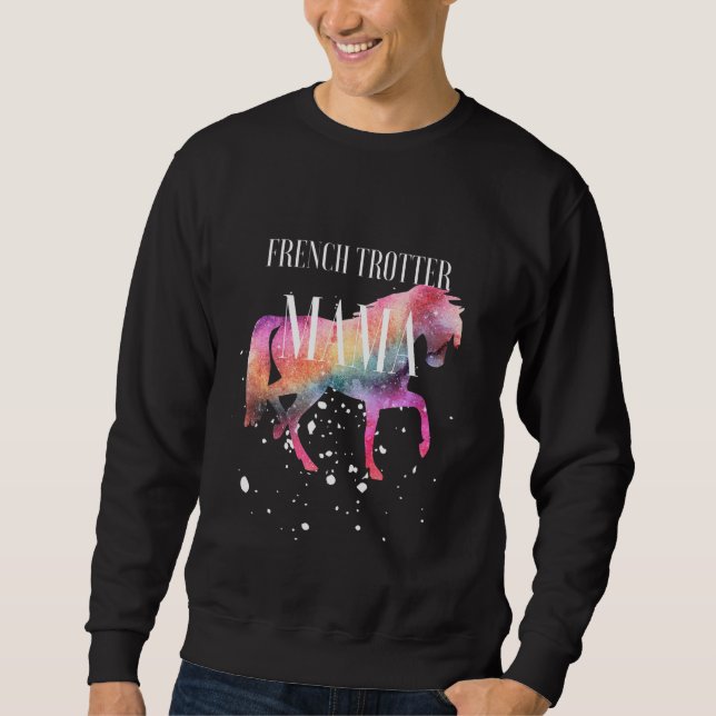 Sudadera French Trotter Horse Mama Galaxy Horse Girl Equest (Anverso)