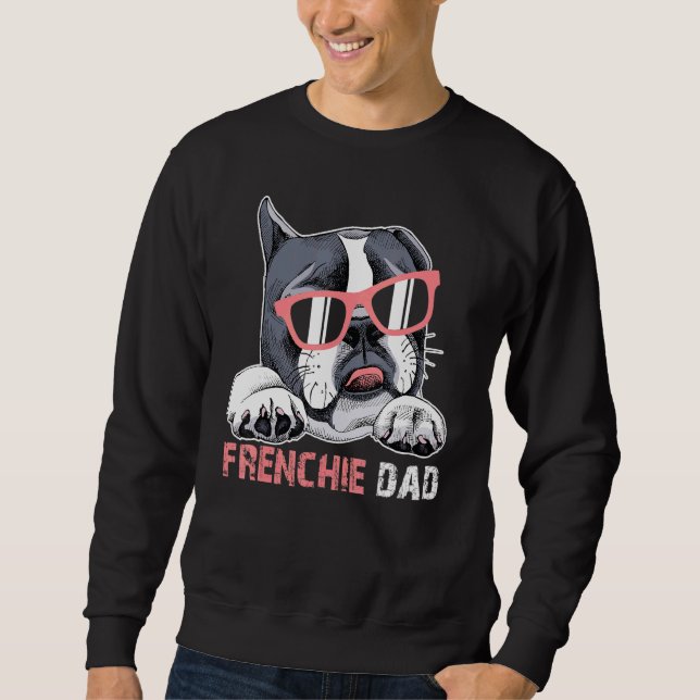 Sudadera Frenchie Dad Tee Para Los Padres Franceses De Los  (Anverso)