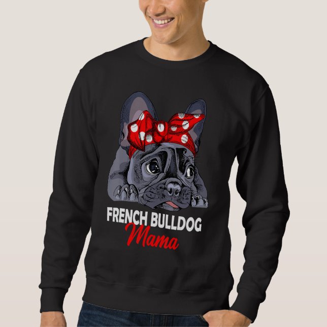 Sudadera Frenchie Mama Cute Bulldog Francés Perro Mamá Grac (Anverso)