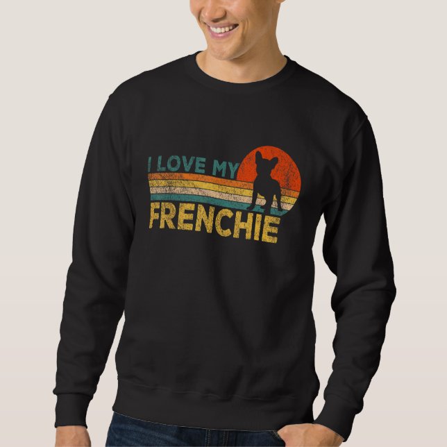 Sudadera Frenchie Mom Frenchie D, la graciosa propietaria f (Anverso)